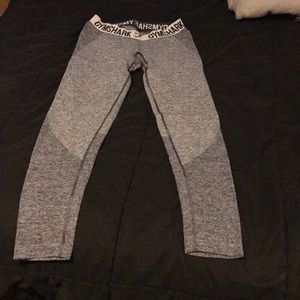 Navy Blue and Gray Gymshark Flex Leggings